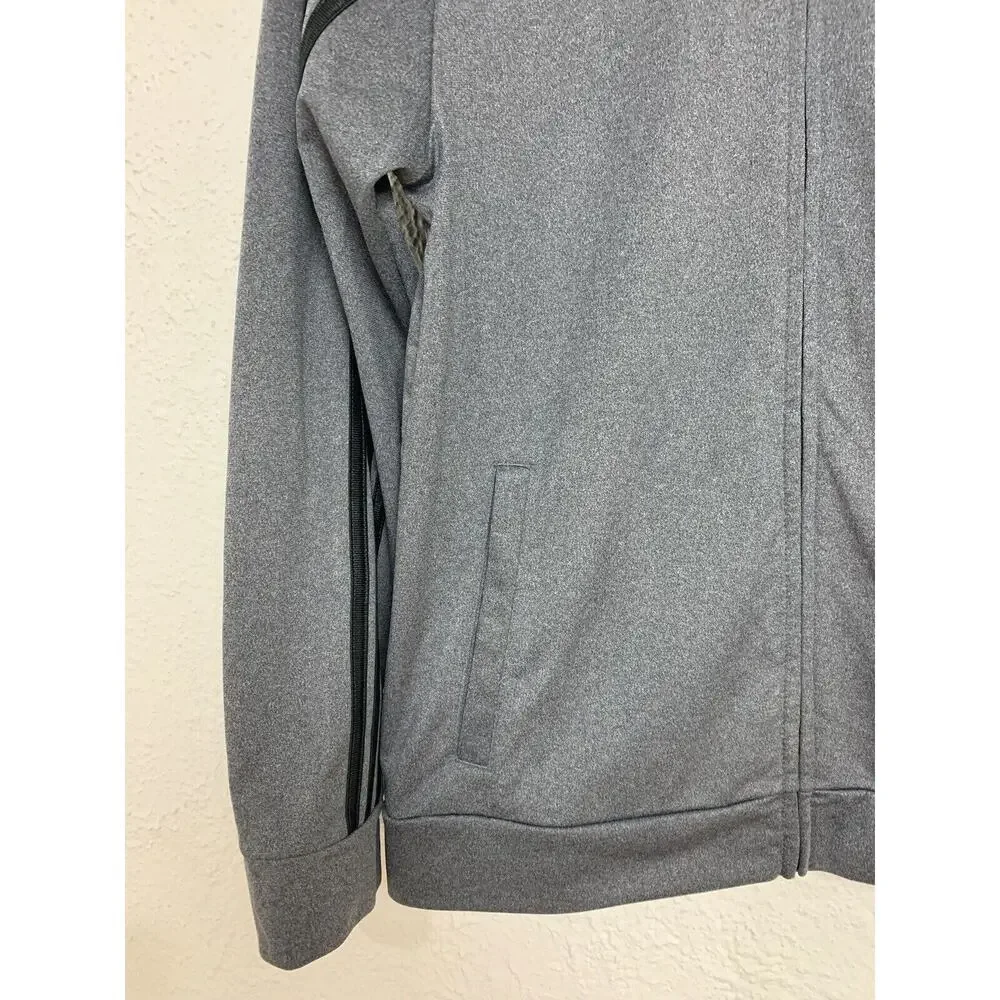 ADIDAS Essentials Boys Full Zip Track Jacket Gray Size 18/20